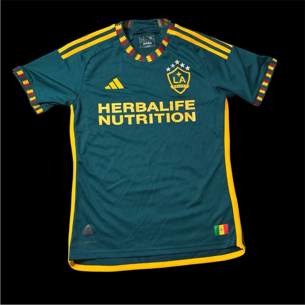 2023-24 Adidas Men’s LA Los Angeles Galaxy Green Soccer Jersey Small